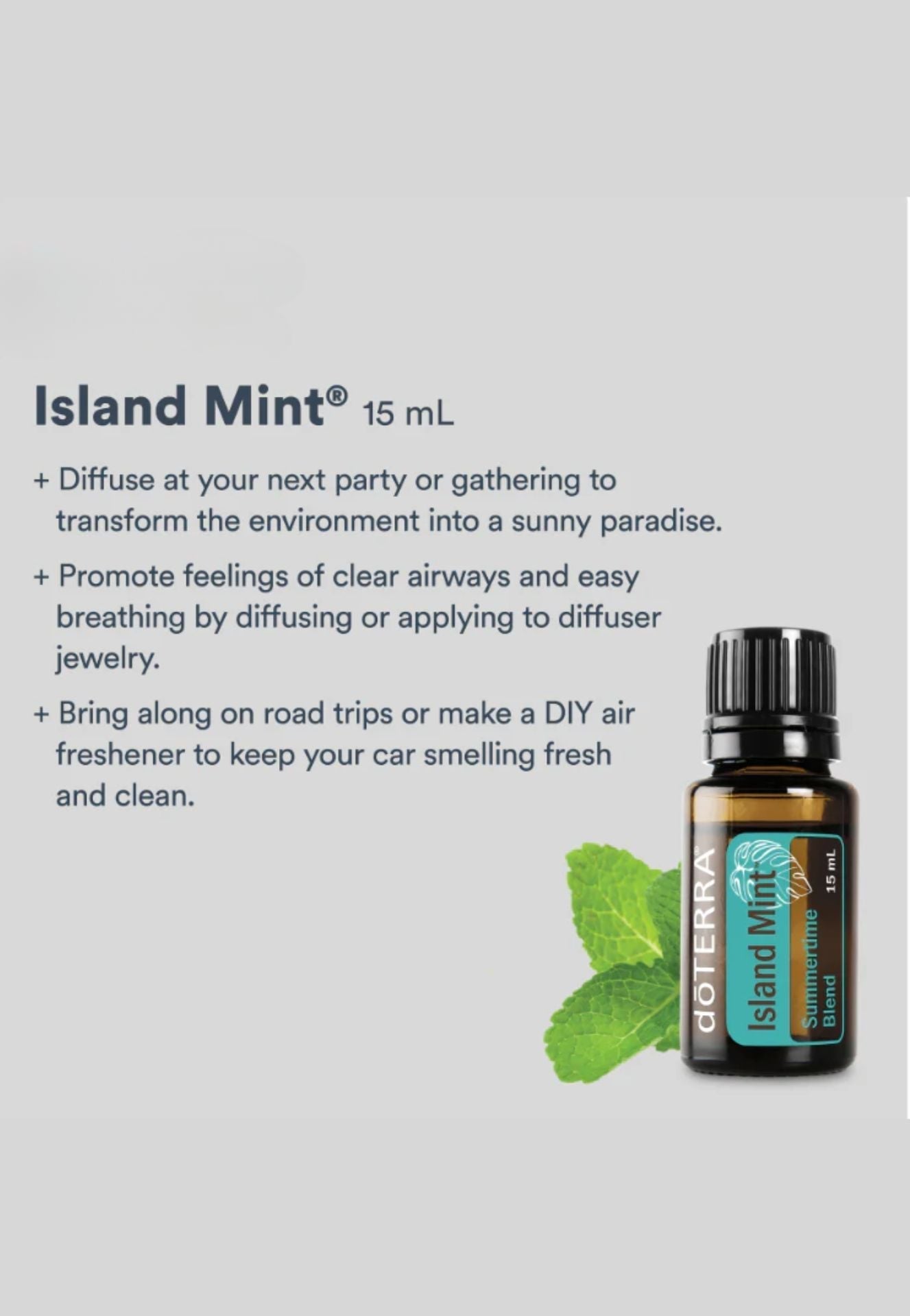 doTERRA Island Mint Blend - Samsara Oils