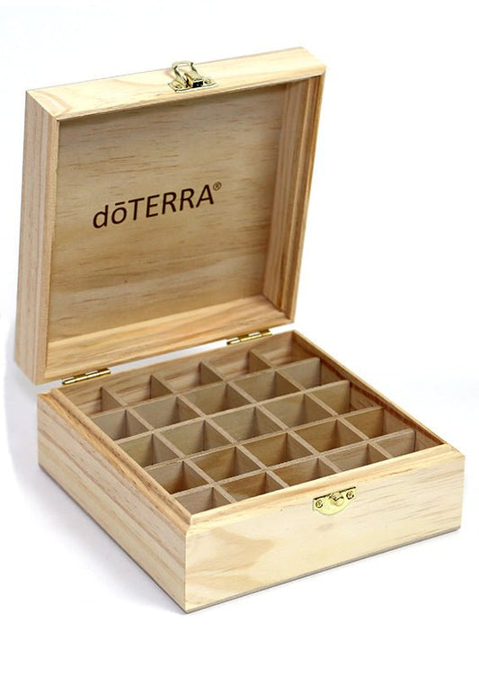 doTERRA Logo Engraved Wooden Box - Samsara Oils