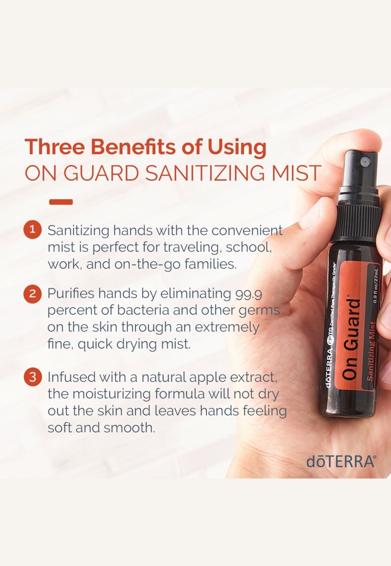 doTERRA On Guard Hand Sanitizing Mist - Samsara Oils