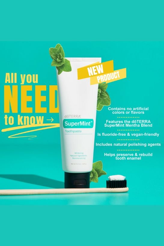 doTERRA SuperMint Natural Whitening Toothpaste - Samsara Oils